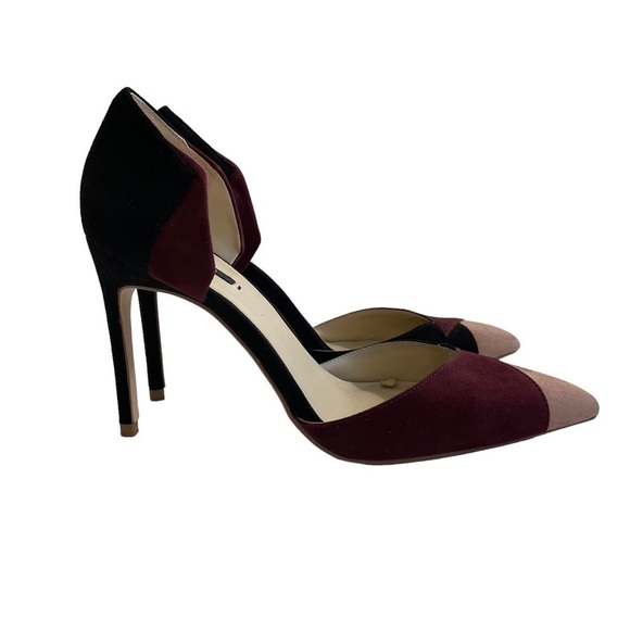 Zara Basic Color Block Heels - Picture 1 of 8